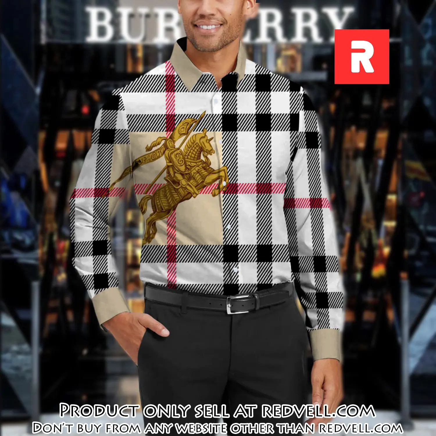 Burberry long sleeves button down shirt for elegant men lsb1003 rv5330005